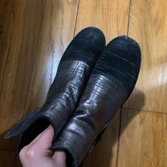 felmini falling in love boots black metallic booties - Picture 3 of 12